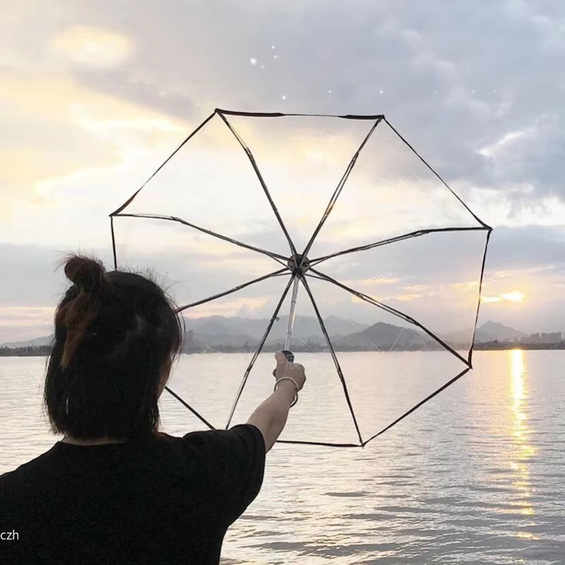 1pc-Korean Transparent Umbrell - Golf Umbrella Large review and price