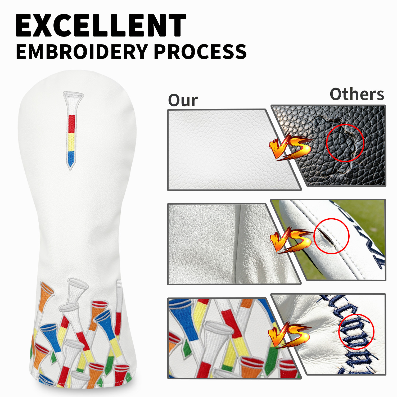 Golf Tee Alphabet Embroidery G - Golf Driver review and price